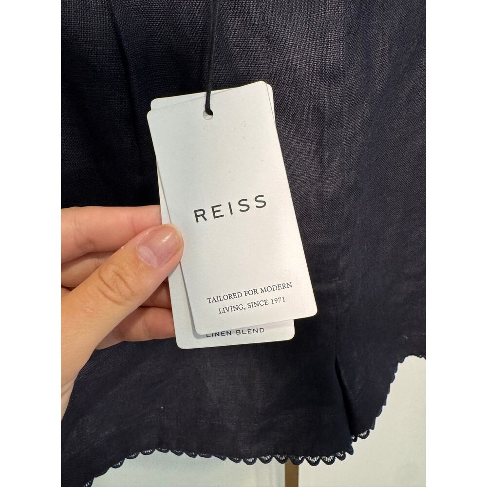 Reiss | Raffia Linen Shorts - Picture 8 of 11